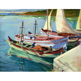 РЕПРОДУКЦИИ НА КАРТИНИ Рибарският кей (1933)